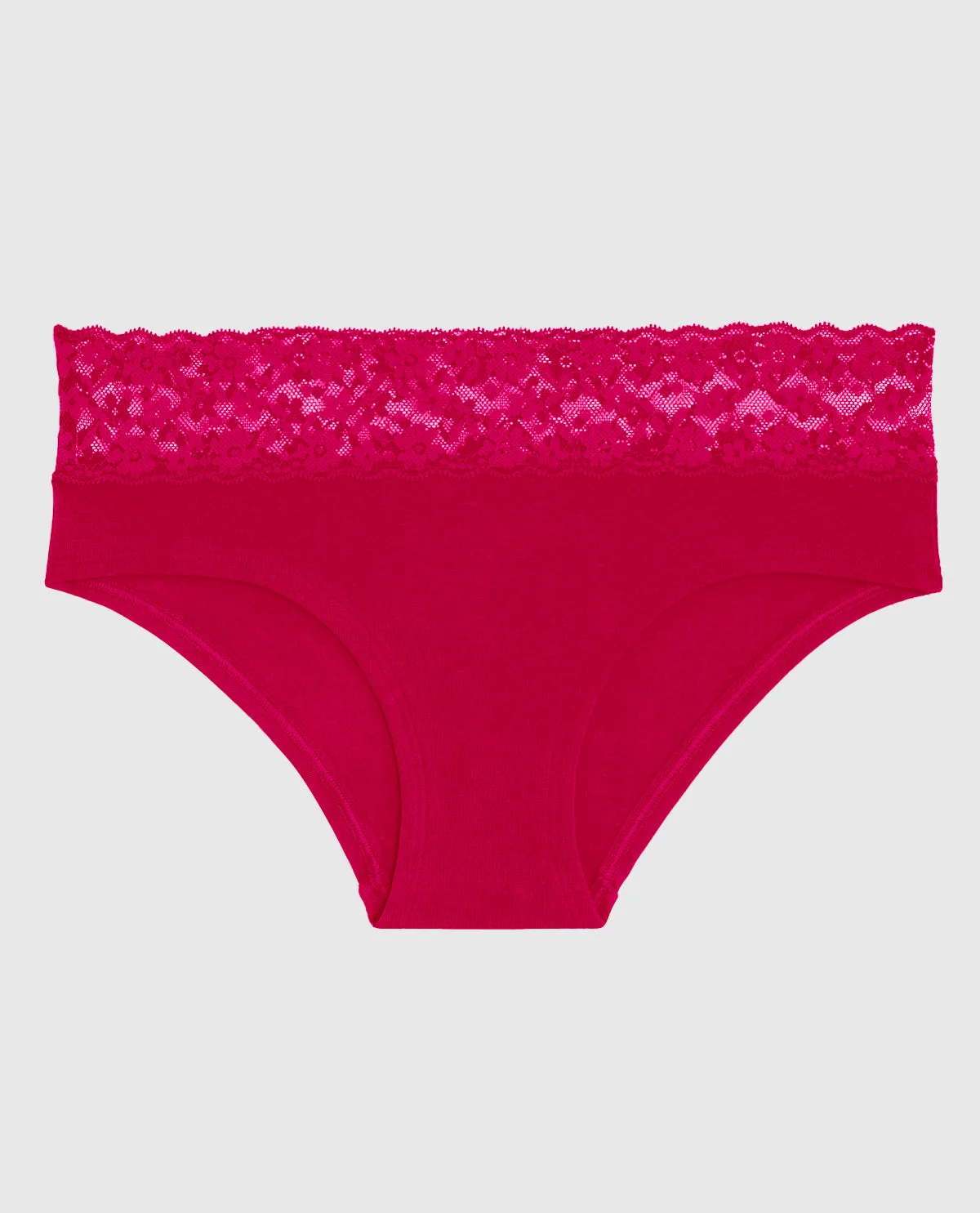Hipster Panty with Lace in Cosmo Red sold by La SENZA