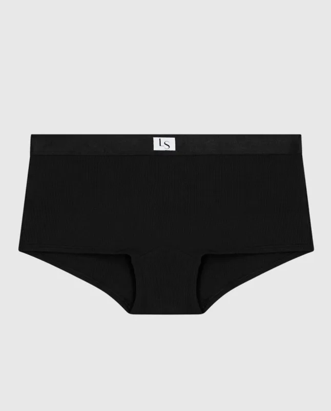 Boyshort Panty in Smoulder Black sold by La SENZA