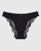 Cheeky Panty with Lace Back in Smoulder Black sold by La SENZA