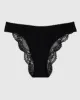 Cheeky Panty with Lace Back in Smoulder Black sold by La SENZA