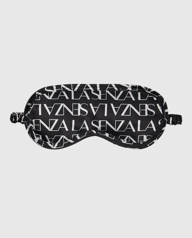 Logo Satin Eye Mask sold by La SENZA