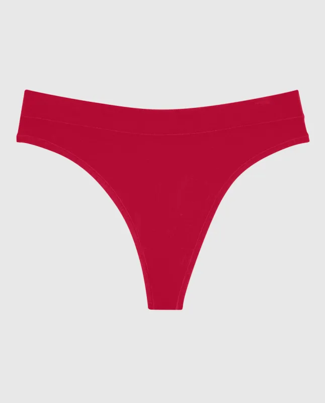 High Leg Thong Panty in Cosmo Red sold by La SENZA