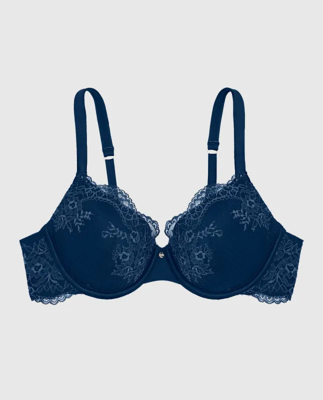 Allover Lace Lightly Lined Full Coverage Bra sold by La SENZA