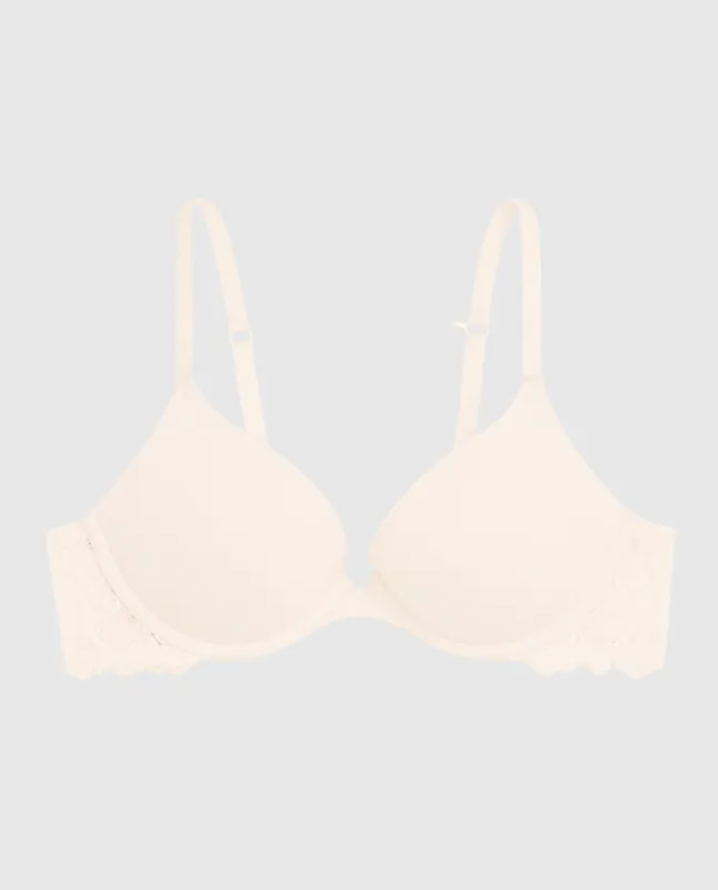 Push Up Bra with Lace Wing in Ivory Dawn sold by La SENZA