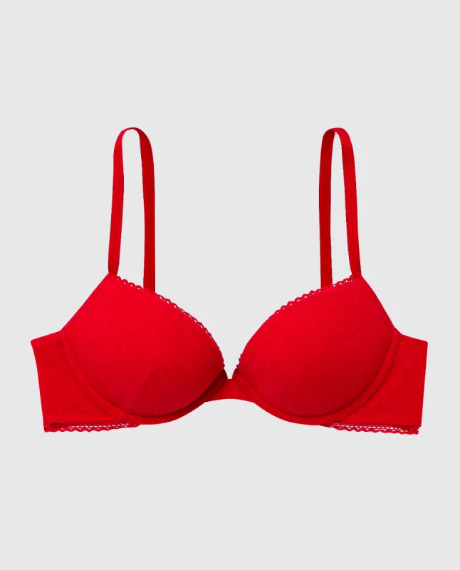 Smooth Cotton Push Up Bra sold by La SENZA