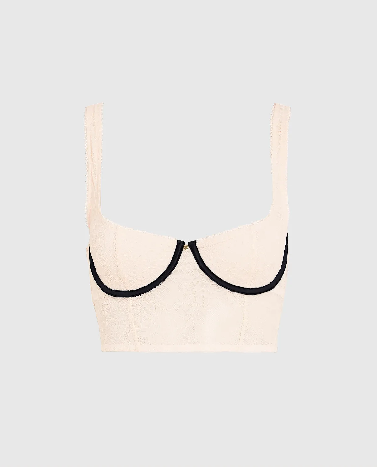 Unlined Satin Balconette Bra Top in Ivory Dawn sold by La SENZA product image thumbnail 2