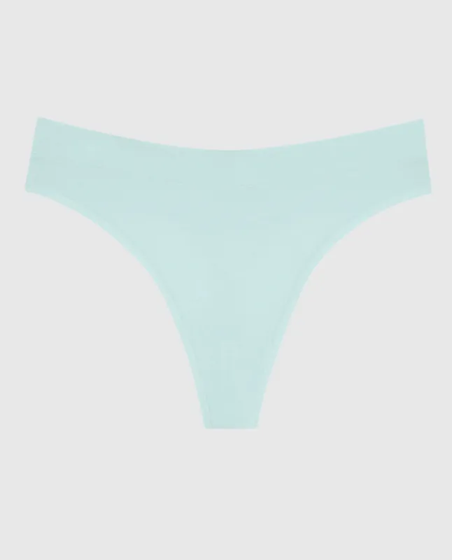 High Leg Thong Panty in Vista Blue sold by La SENZA