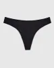 Microfiber Thong Panty in Smoulder Black sold by La SENZA