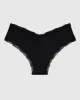 Cheeky Panty With Lace Trim in Smoulder Black sold by La SENZA