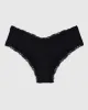 Cheeky Panty With Lace Trim in Smoulder Black sold by La SENZA