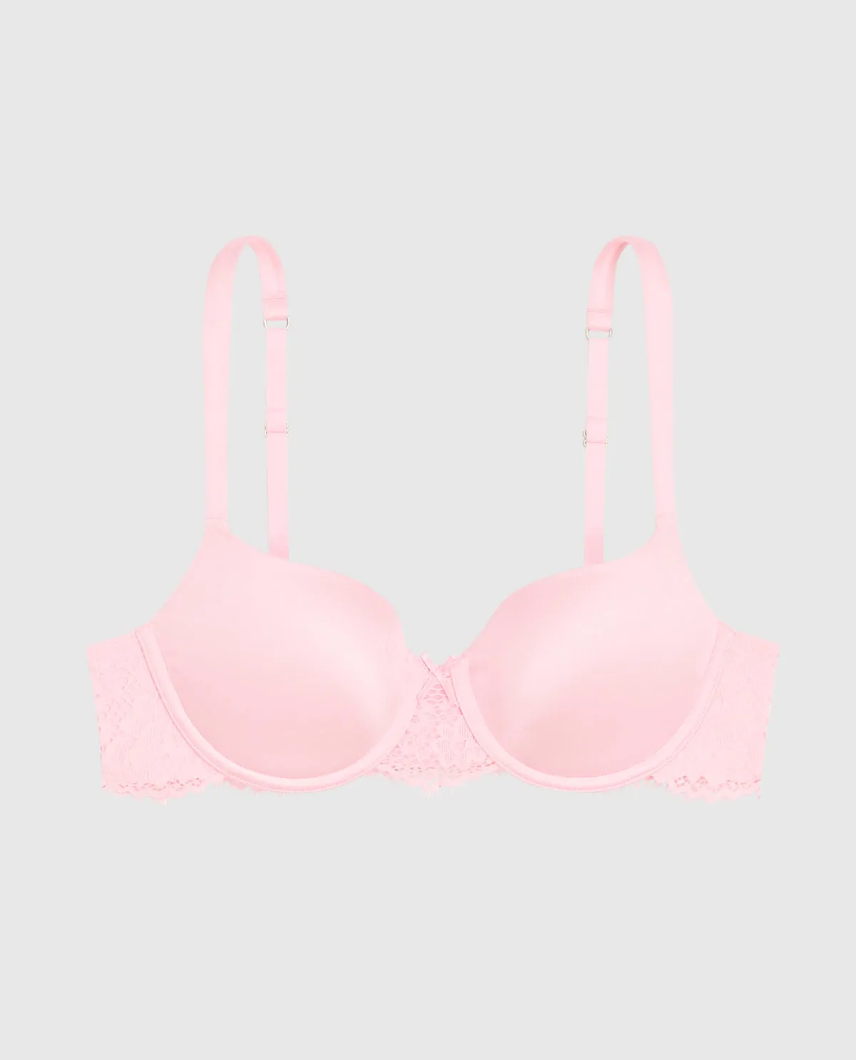 Lightly Lined Balconette Bra with Lace in Pink-A-Boo sold by La SENZA