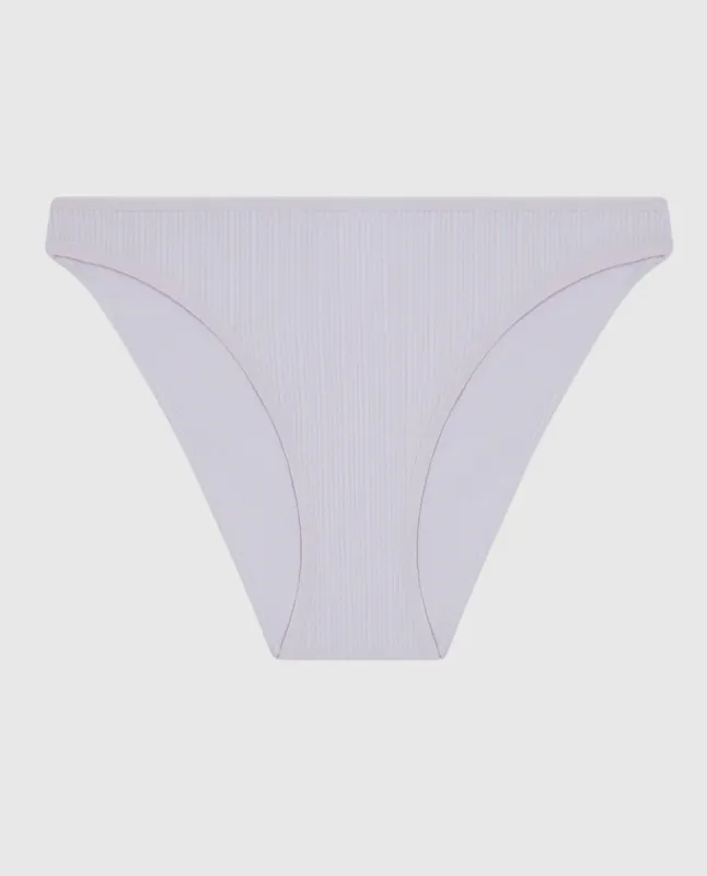 Ribbed Bikini Panty in Lavender Cake sold by La SENZA