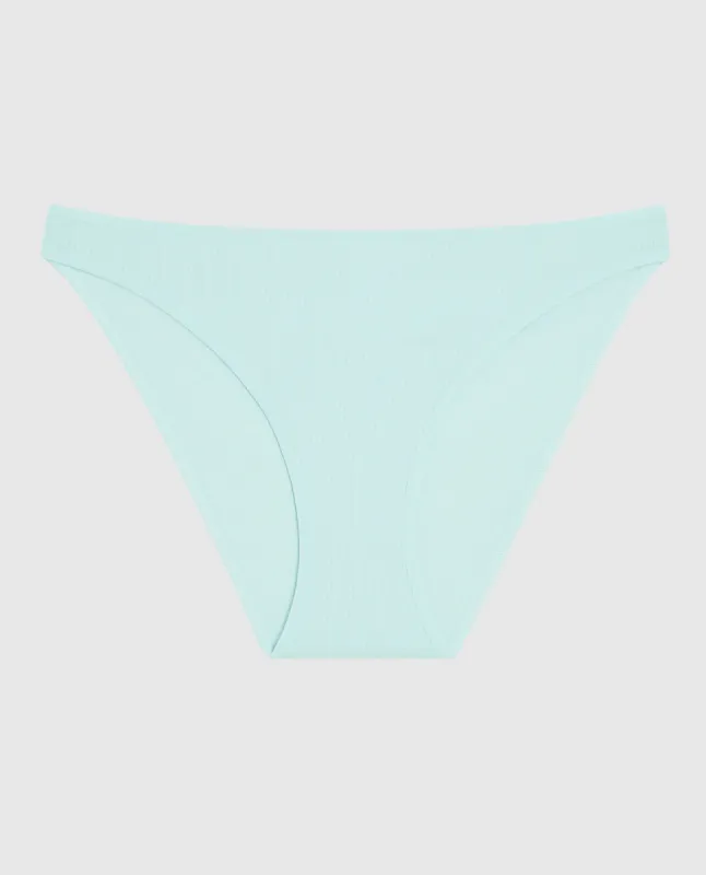 Ribbed Bikini Panty in Vista Blue sold by La SENZA