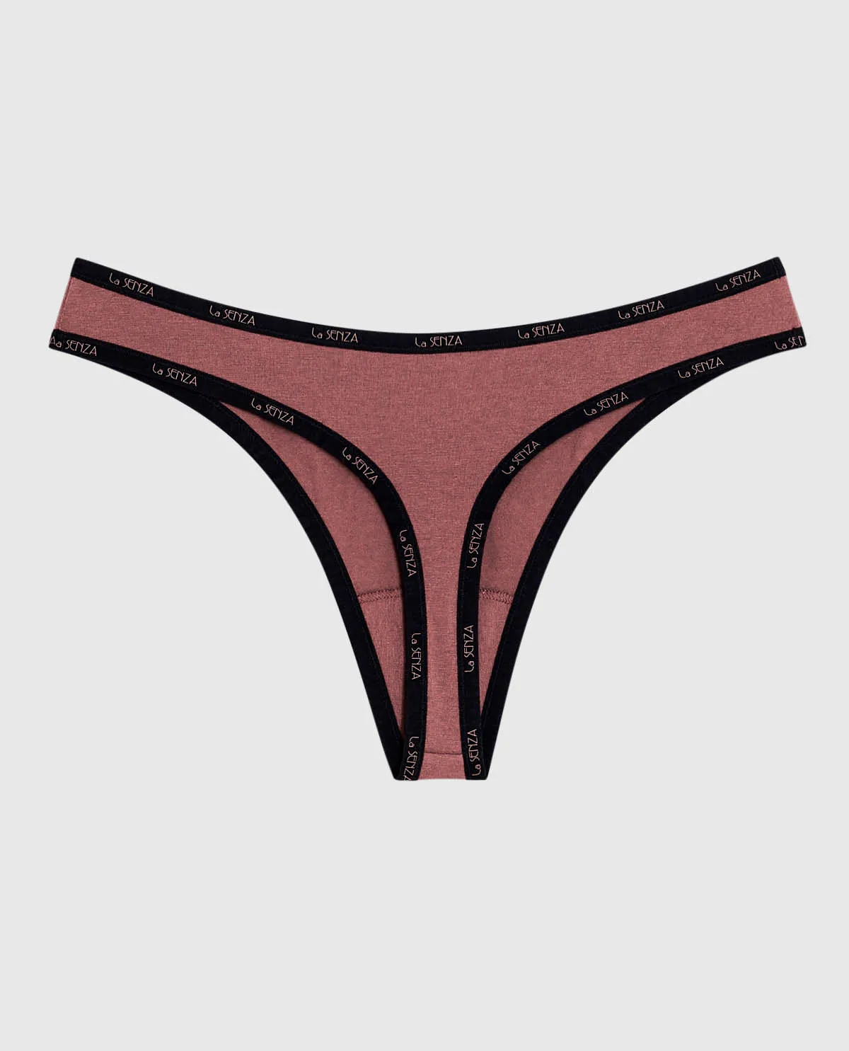 Thong Panty with Logo Trim in Dusty Cedar sold by La SENZA product image thumbnail 5