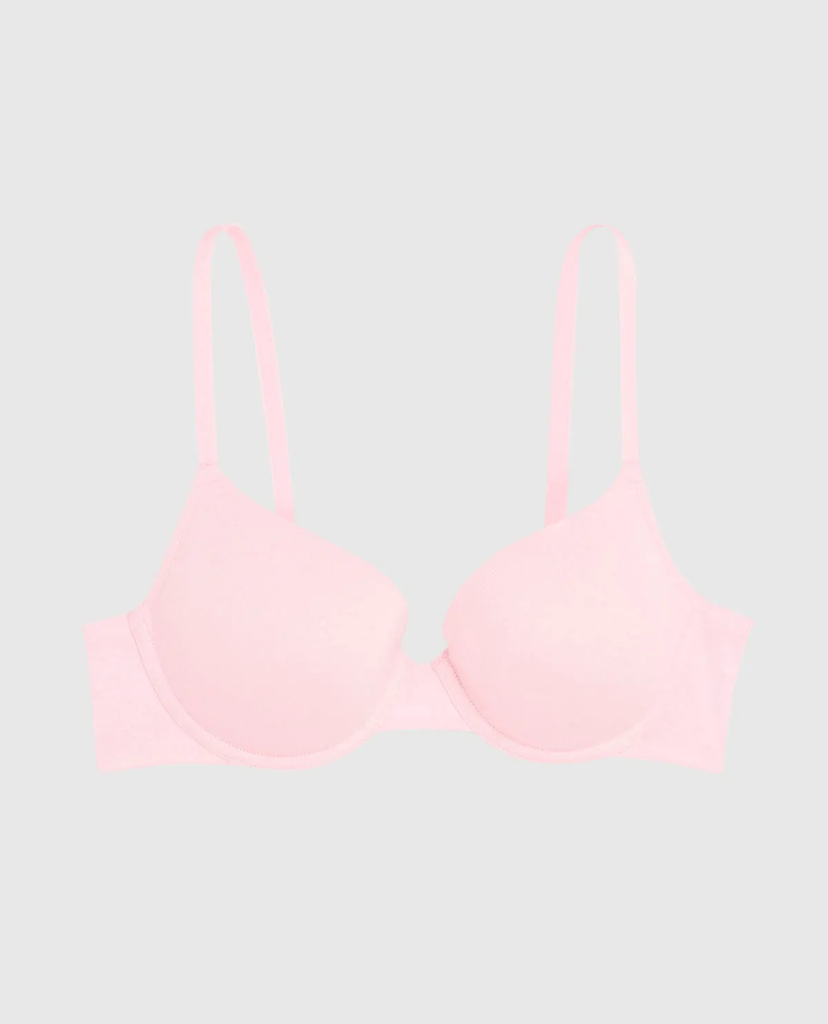Smooth Lightly Lined Demi Bra in Pink-A-Boo sold by La SENZA