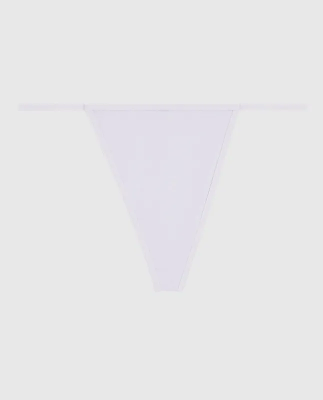 G-String Panty with Bow in Lavender Cake sold by La SENZA