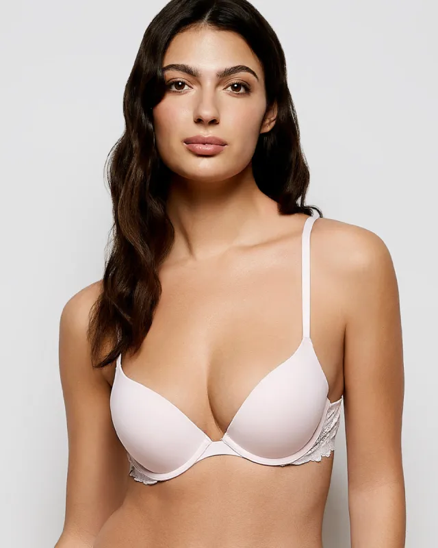 Push Up Bra with Lace Wing in Pink-A-Boo sold by La SENZA