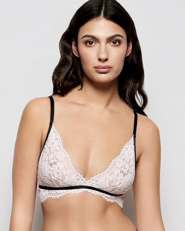 Unlined Lace Bralette in Pink-A-Boo sold by La SENZA