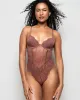 Lightly Lined Lace Bodysuit in Dusty Cedar sold by La SENZA