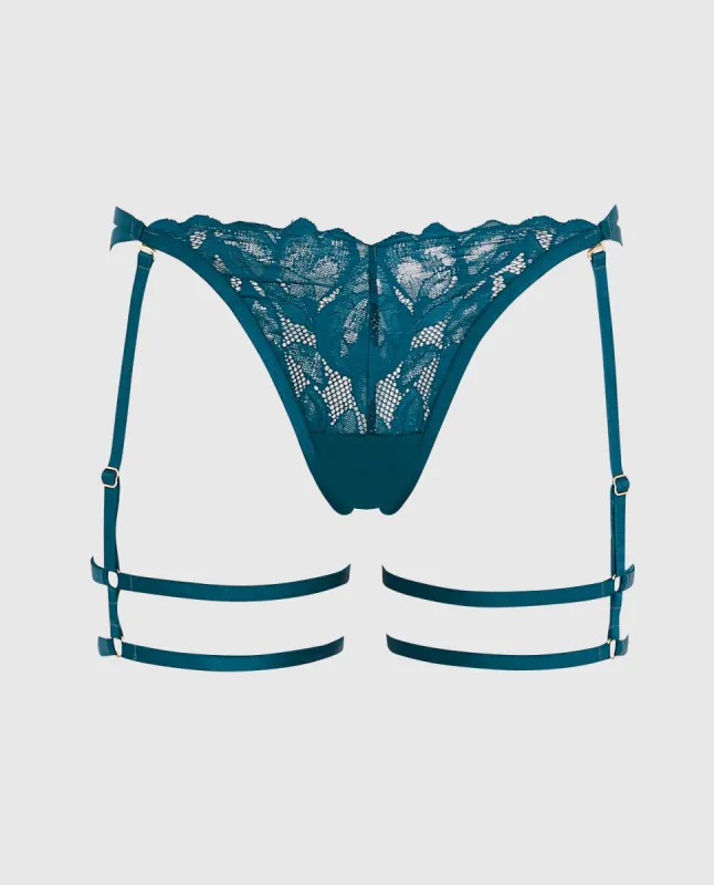 Thong Garter Panty sold by La SENZA
