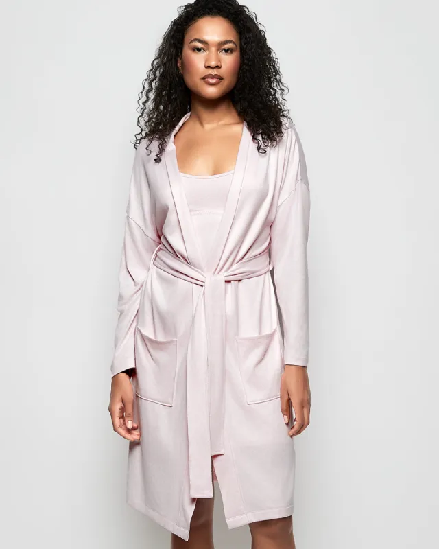 Jersey Robe in Pink-A-Boo sold by La SENZA
