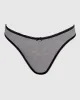 Mesh Bumless and Crotchless Cheeky Panty in Black sold by La SENZA