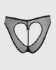 Mesh Bumless and Crotchless Cheeky Panty in Black sold by La SENZA