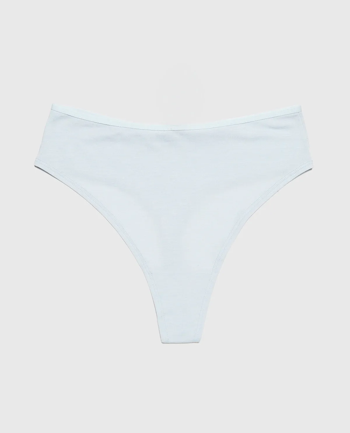 Ultrasoft High Leg Thong Panty in Vista Blue sold by La SENZA