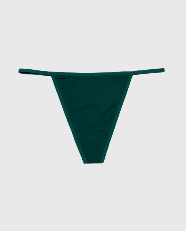 Ultrasoft G-String Panty in Emerald Green sold by La SENZA