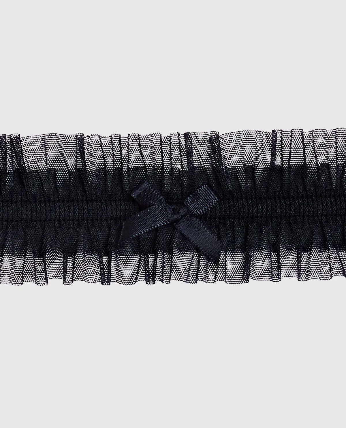 Ruffle Thigh Garter in Black sold by La SENZA product image thumbnail 2