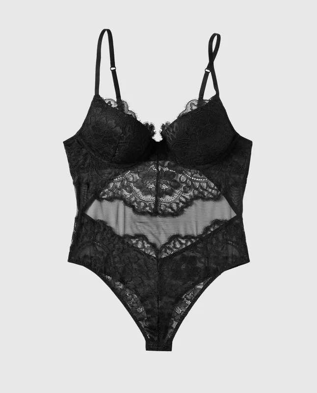 Push Up Lace Bodysuit sold by La SENZA