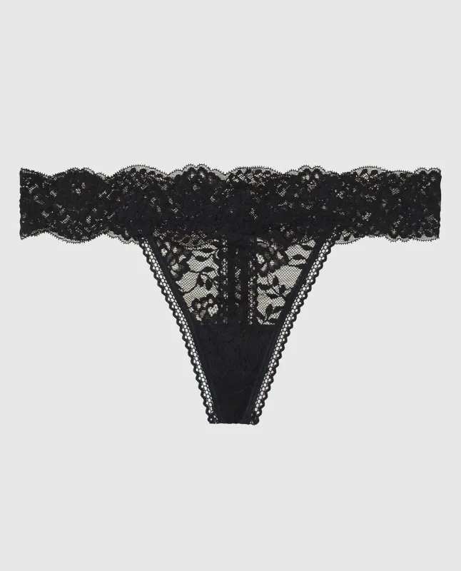 Lace Thong Panty sold by La SENZA