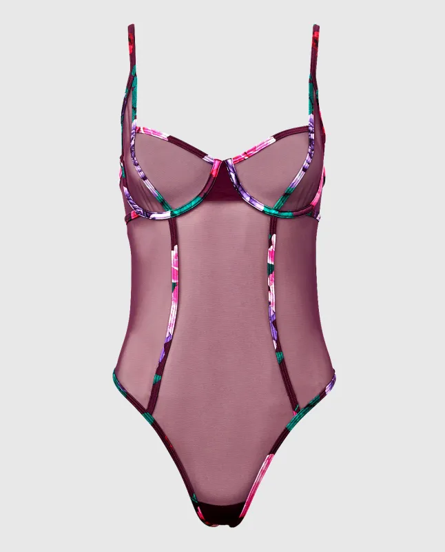 Unlined Mesh Bodysuit sold by La SENZA