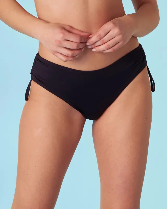 High Rise Swim Bottom in Tuxedo Black sold by La SENZA