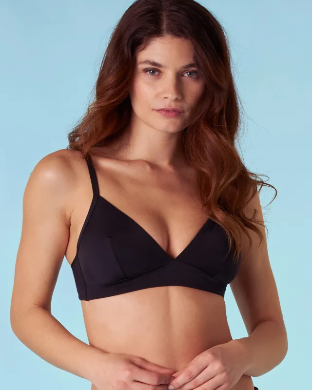 Triangle Bikini Top in Tuxedo Black sold by La SENZA