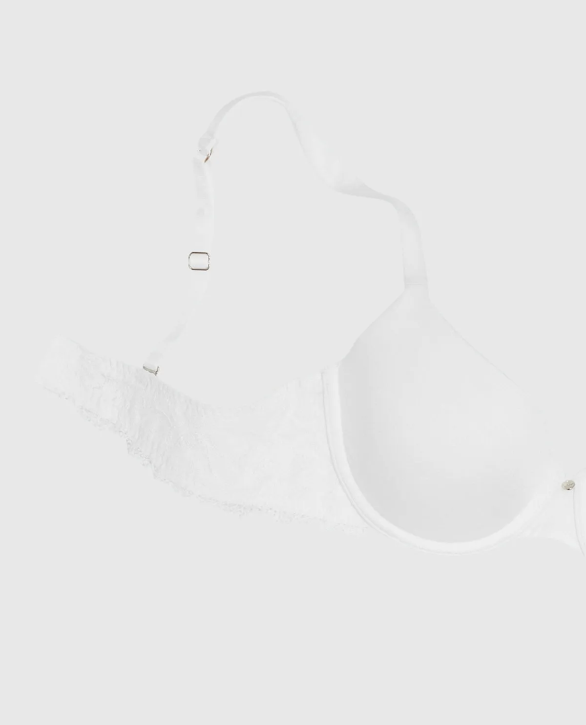 Lightly Lined Full Coverage Bra with Lace in Ivory sold by La SENZA product image thumbnail 5
