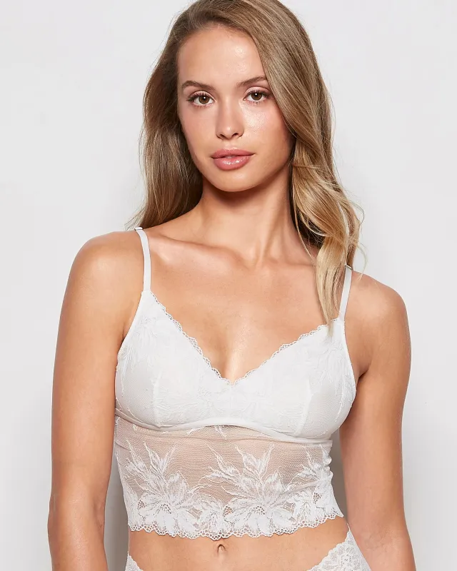 Lace Tank Top in Ivory sold by La SENZA