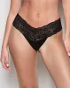Magnificent Lace Thong Panty in Black sold by La SENZA