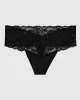 Magnificent Lace Thong Panty in Black sold by La SENZA