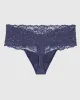 Magnificent Lace Thong Panty in Dusk Blue sold by La SENZA