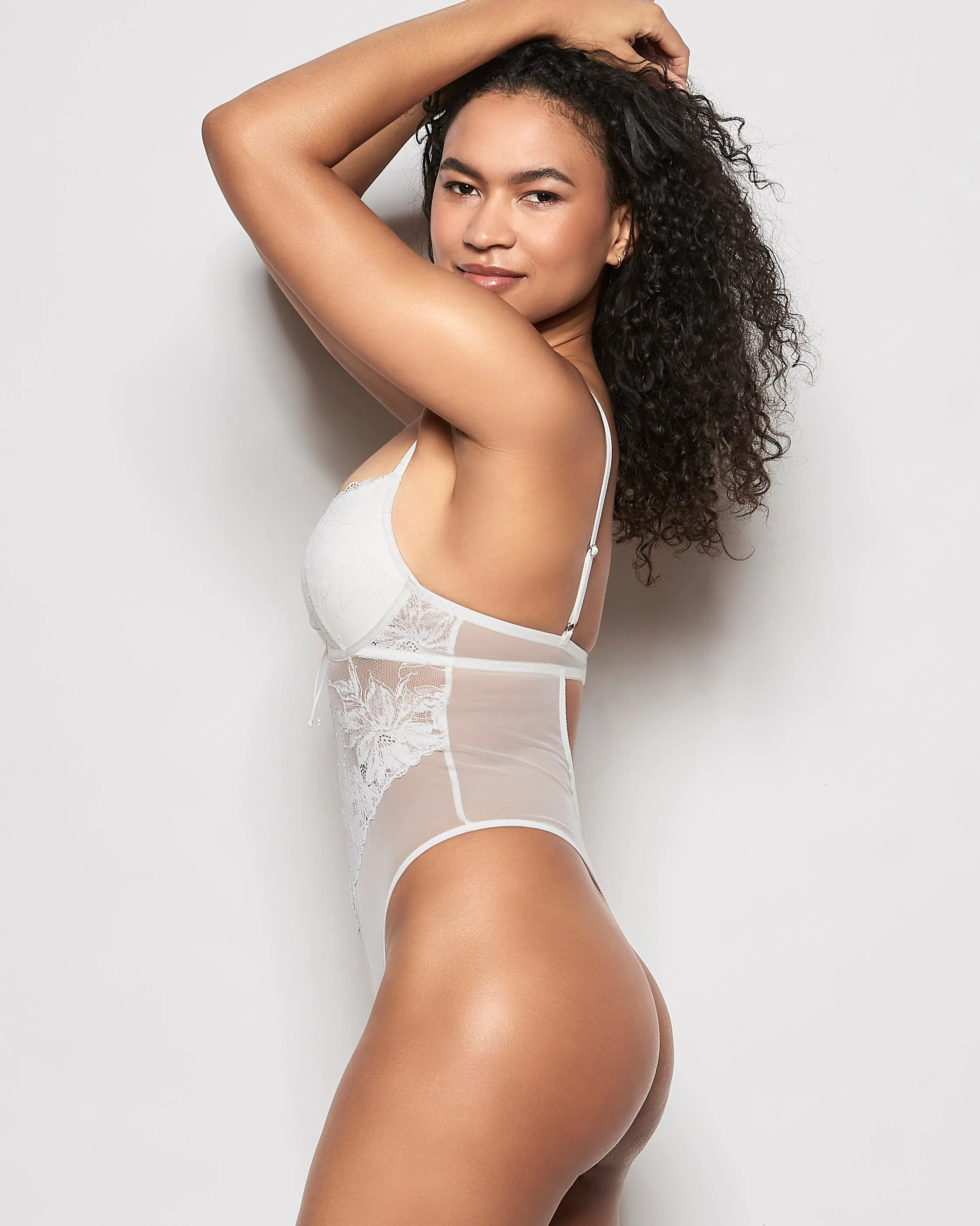 Lightly Lined Lace Bodysuit in Ivory sold by La SENZA product image thumbnail 2