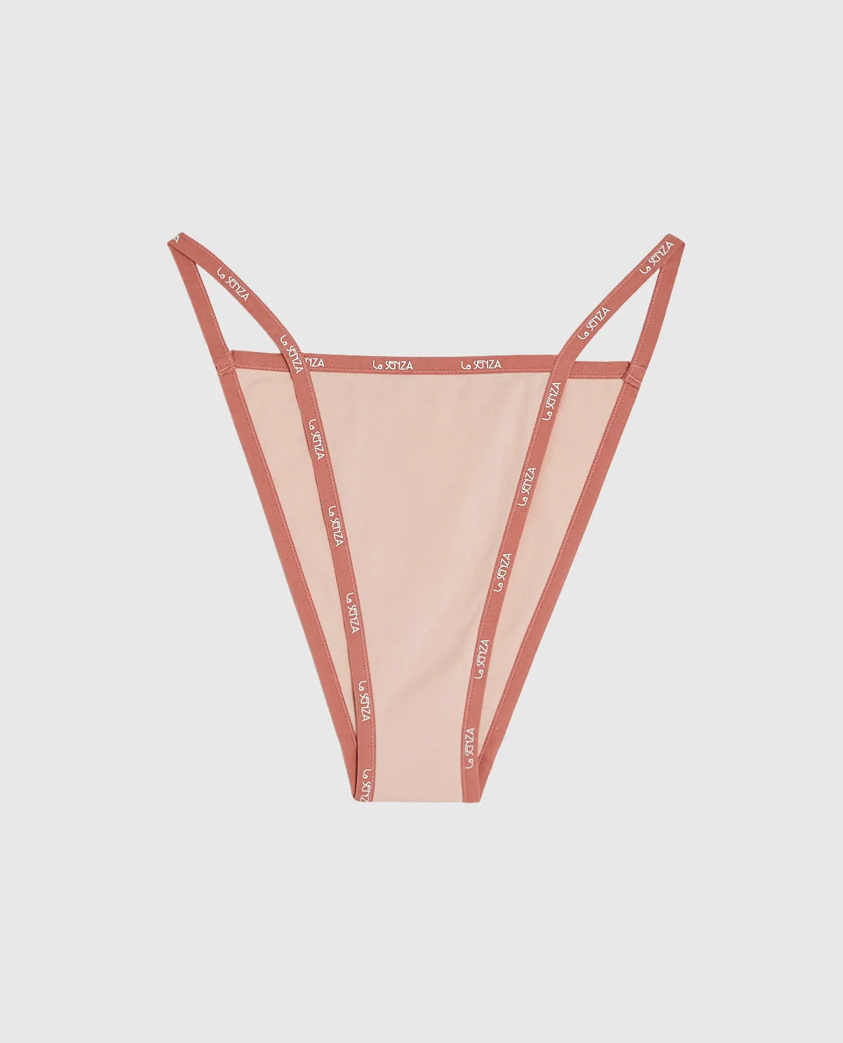 Cheeky Panty with Logo Trim in Peaceful Peach sold by La SENZA product image thumbnail 4