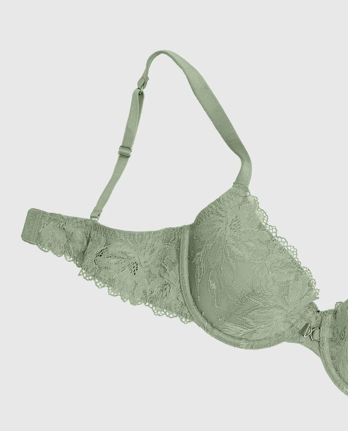 Lightly Lined Lace Full Coverage Bra in Soft Sage sold by La SENZA product image thumbnail 5