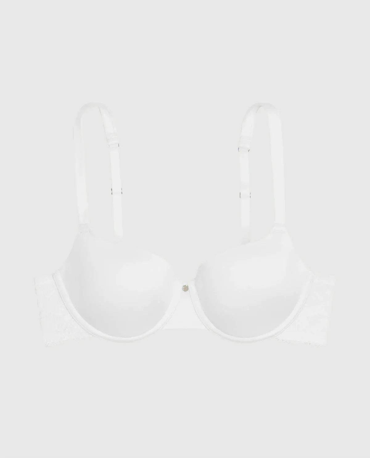 Lightly Lined Balconette Bra with Lace in Ivory sold by La SENZA product image thumbnail 4