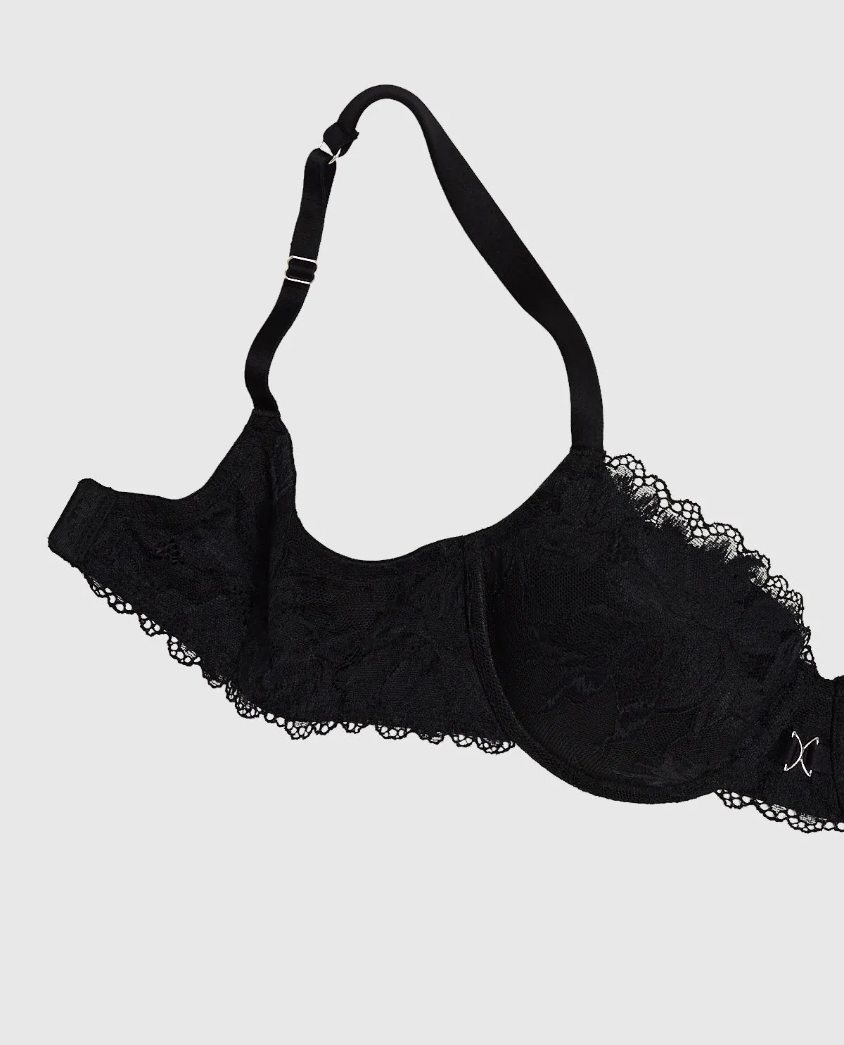 Lightly Lined Lace Balconette Bra in Black sold by La SENZA product image thumbnail 5