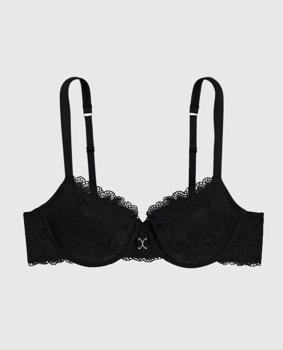 Lightly Lined Lace Balconette Bra in Black sold by La SENZA product image thumbnail 4