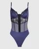 Lightly Lined Lace Bodysuit in Dusk Blue sold by La SENZA