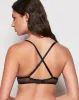 Unlined Mesh Demi Bra in Black sold by La SENZA