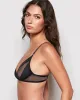 Unlined Mesh Demi Bra in Black sold by La SENZA