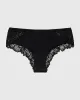 Allover Lace Cheeky Panty in Tuxedo Black sold by La SENZA